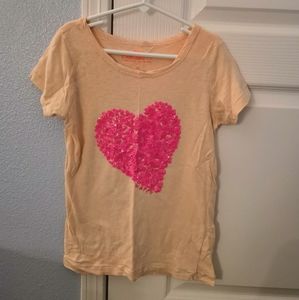 JCrew Crewcuts Sequin Heart Shirt